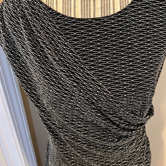 Connected Apparel Black Sparkly Sleeveless Dress Size 12 - Picture 2 of 5